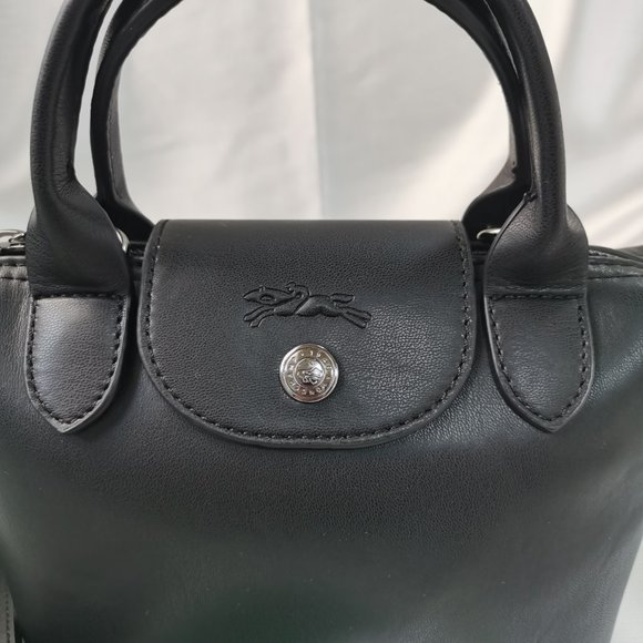 Longchamp Lepliage Black Nylon Backpack Bag - Picture 4 of 8